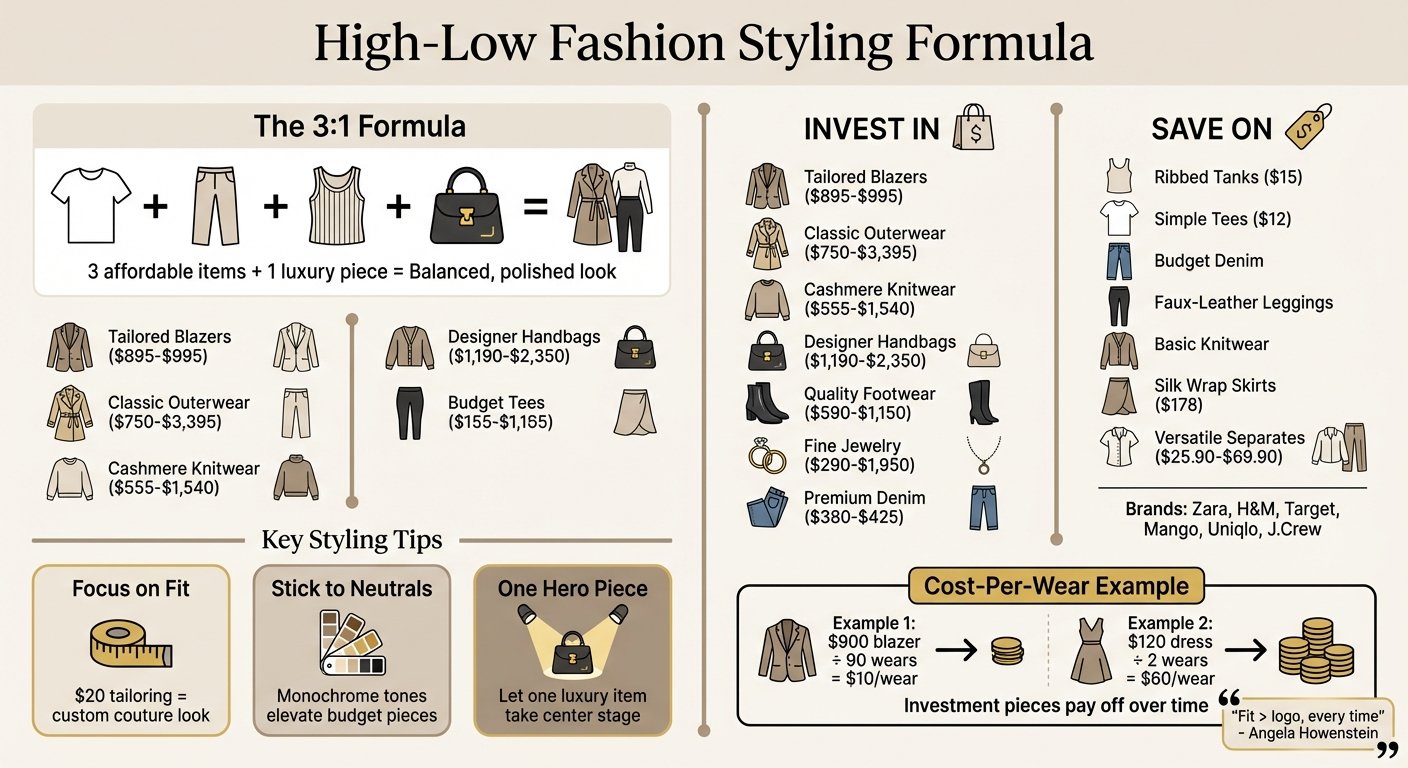 High-Low Fashion Styling Guide: Investment Pieces vs Affordable Basics