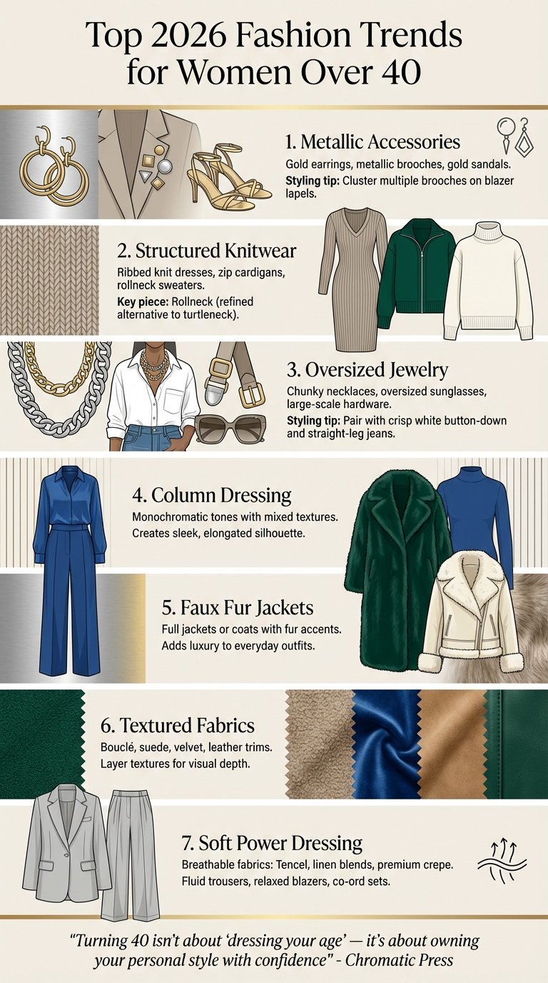 Top 7 Fashion Trends for Women Over 40 in 2026