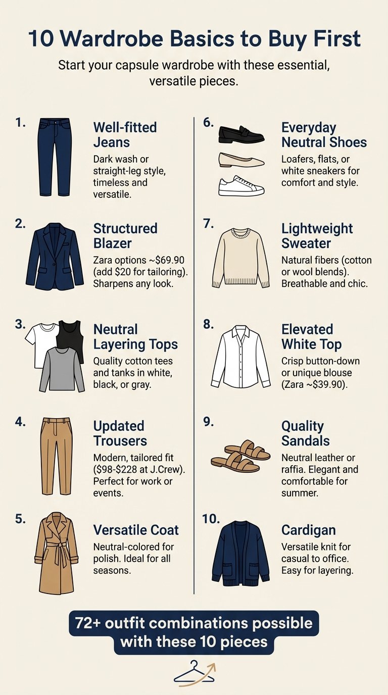 10 Essential Wardrobe Basics for Women Over 40